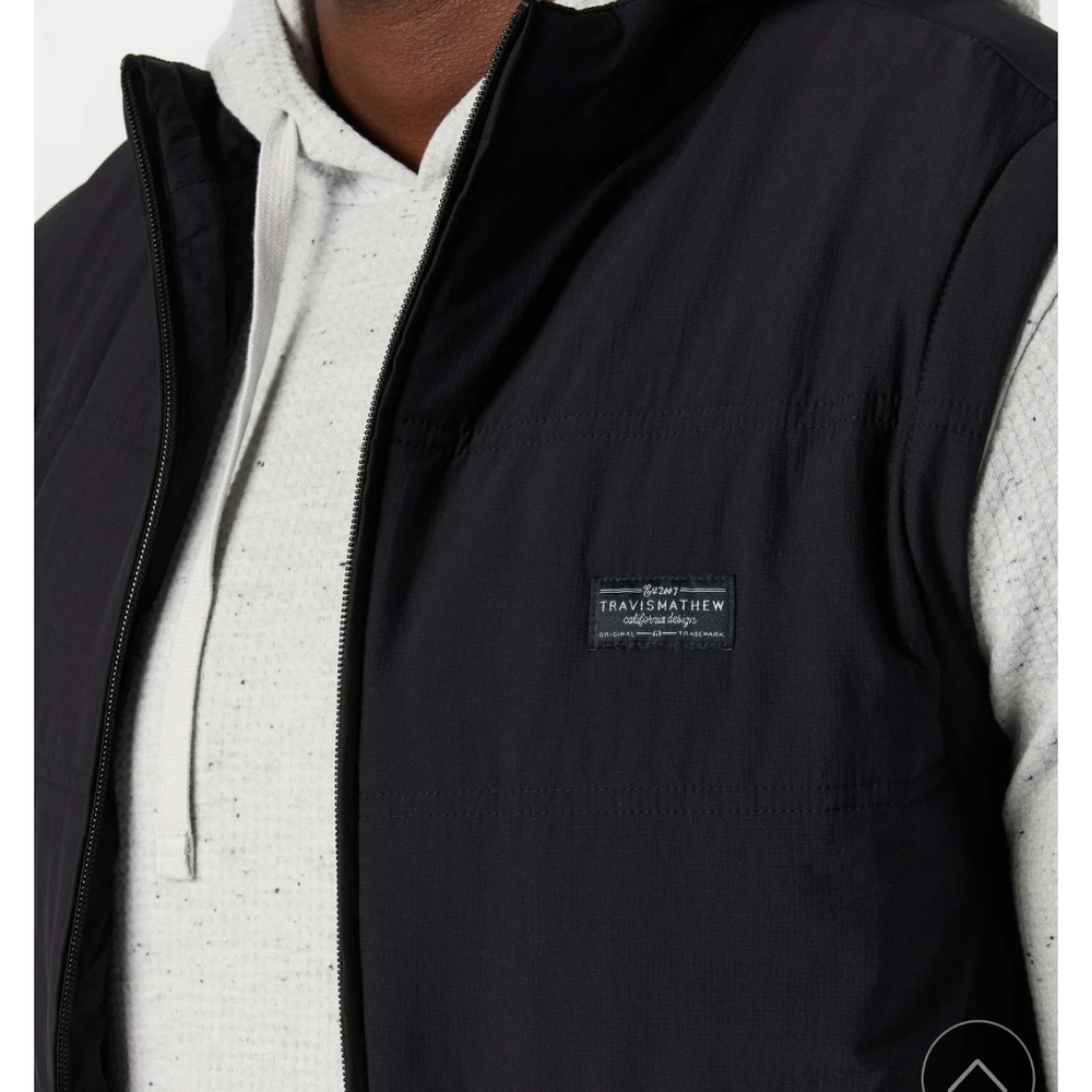 Travis Mathew Men's Palisades Puffer Vest XL Black - Picture 5 of 6